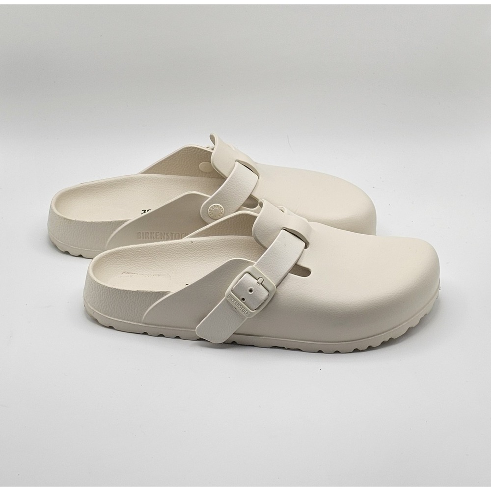 Birkenstock Boston EVA Clogs Ivory Size 39 8- 8.5 Slip On Lightweight
